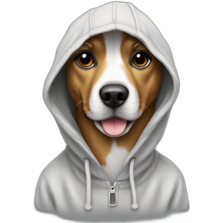 Dog with hoodie  emoji