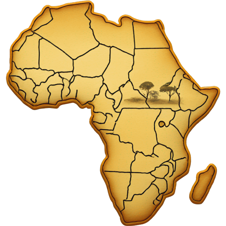 map of Africa  emoji