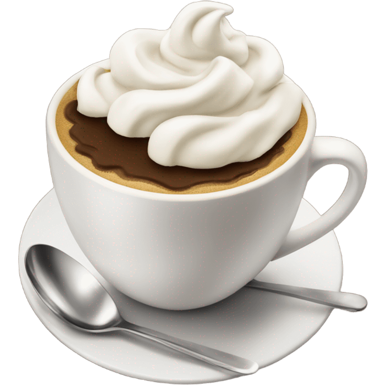 Coffee with whipped cream  emoji