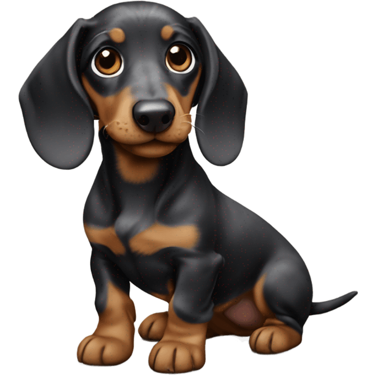 marble dachshund puppy emoji