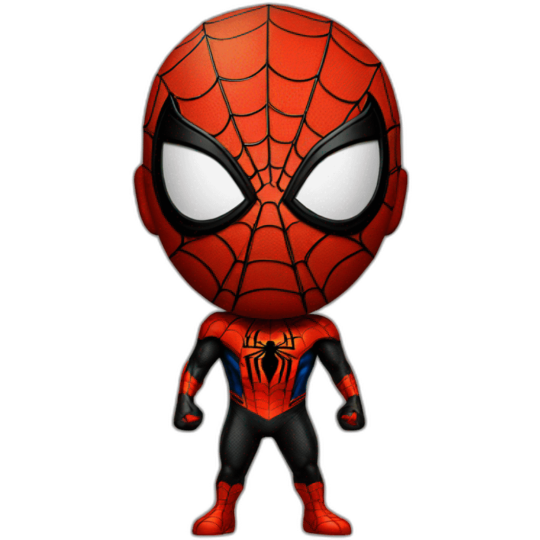 Spider man black emoji