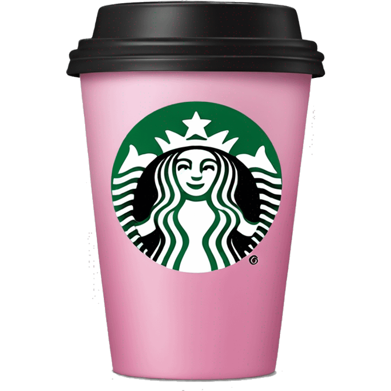 Pink Starbucks drink emoji