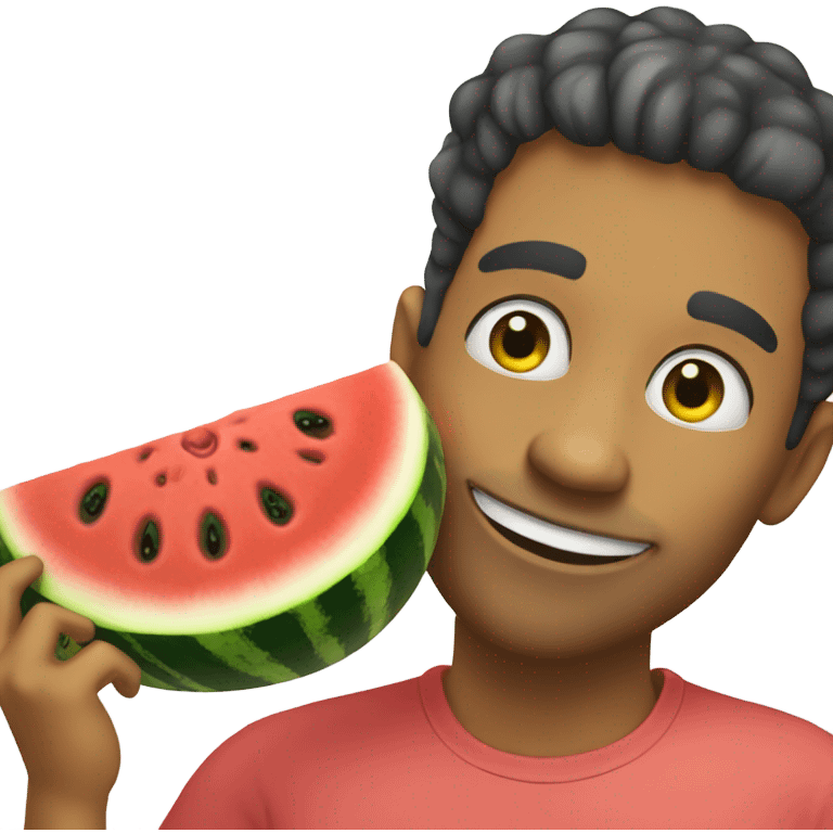 Watermelon muncher emoji