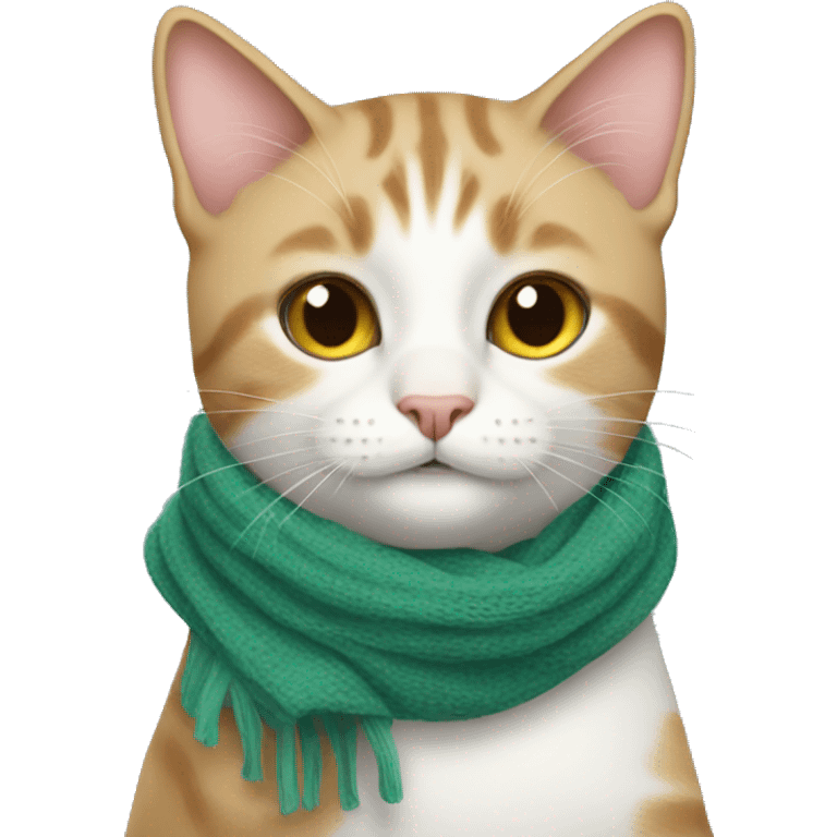 Cat wearing scarf  emoji