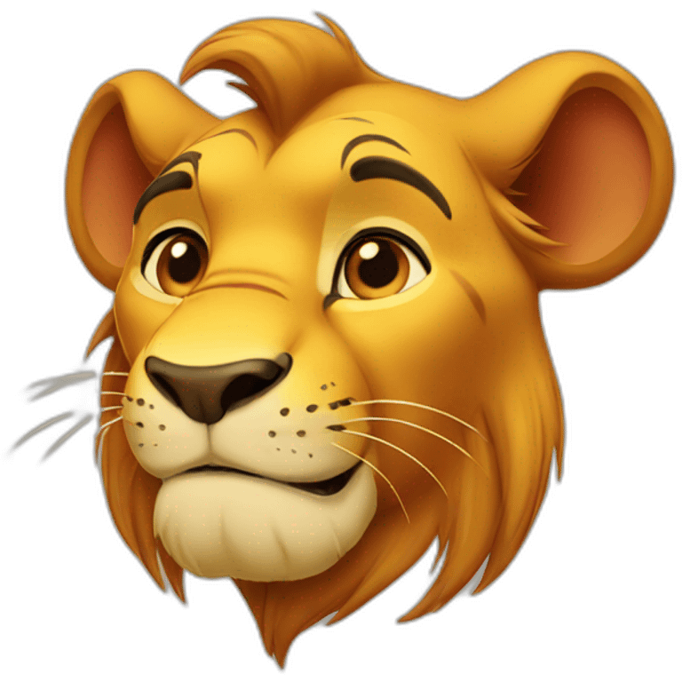 simba disney head emoji