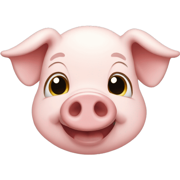 Happy pig emoji