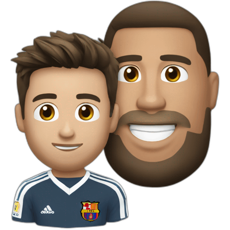 Ronaldo assis sur messi emoji