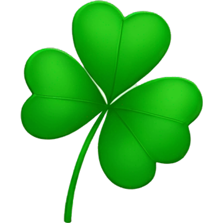 Green clover emoji