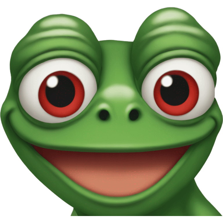 pepe the frog red eyes emoji