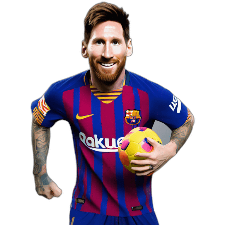 messi con un premio al mejor tiktoker emoji