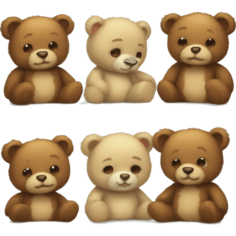 Cute teddybears  emoji