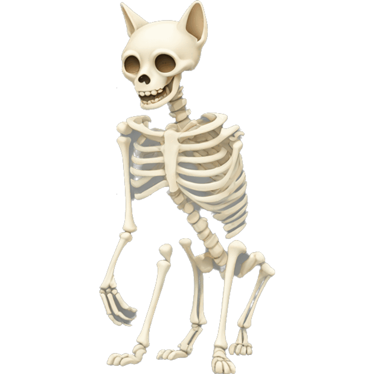 cat skeleton emoji