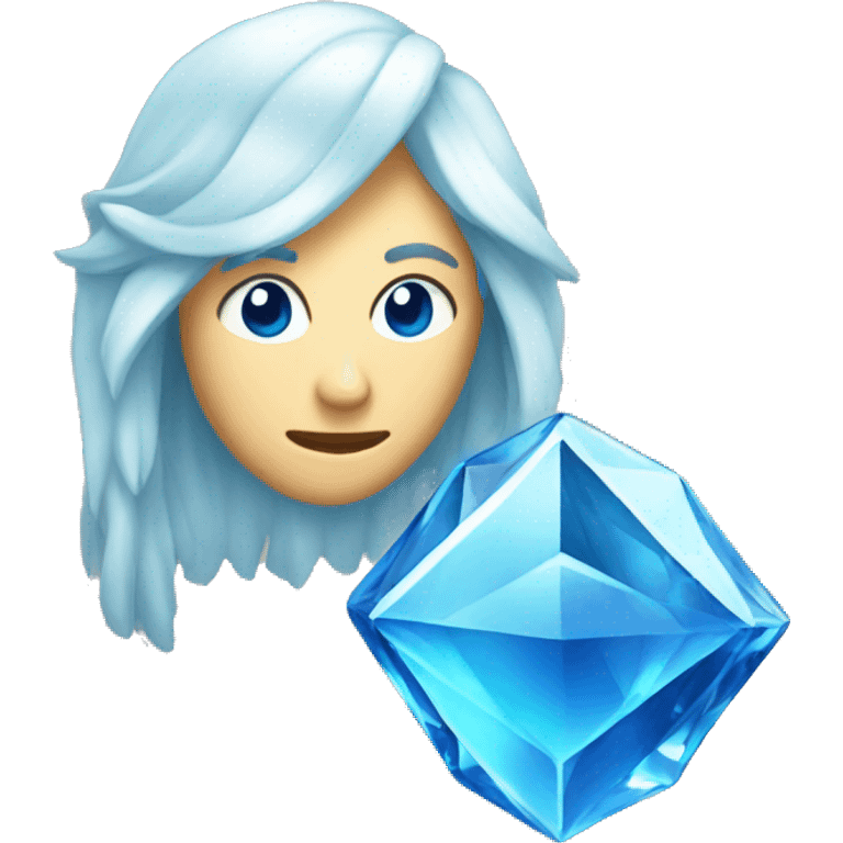 blue crystal  emoji