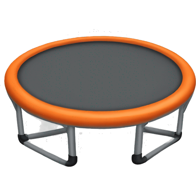 a trampoline, black, gray and burnt orange
 emoji