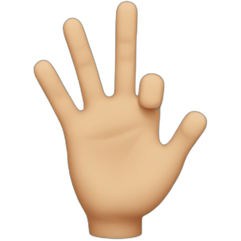 Three fingers  emoji