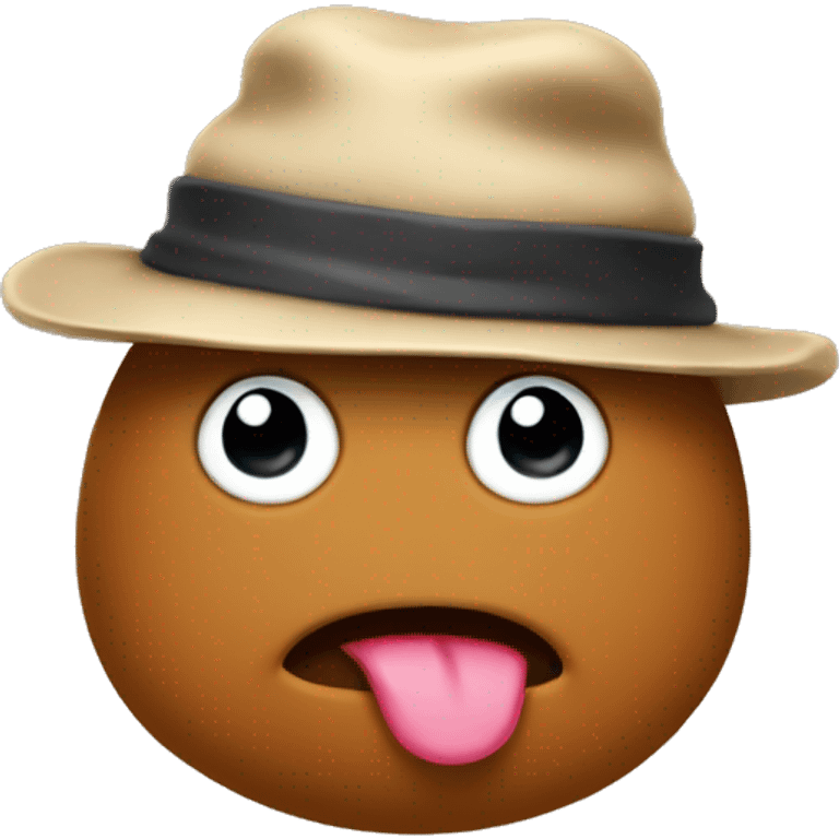 Poo wearing a hat emoji