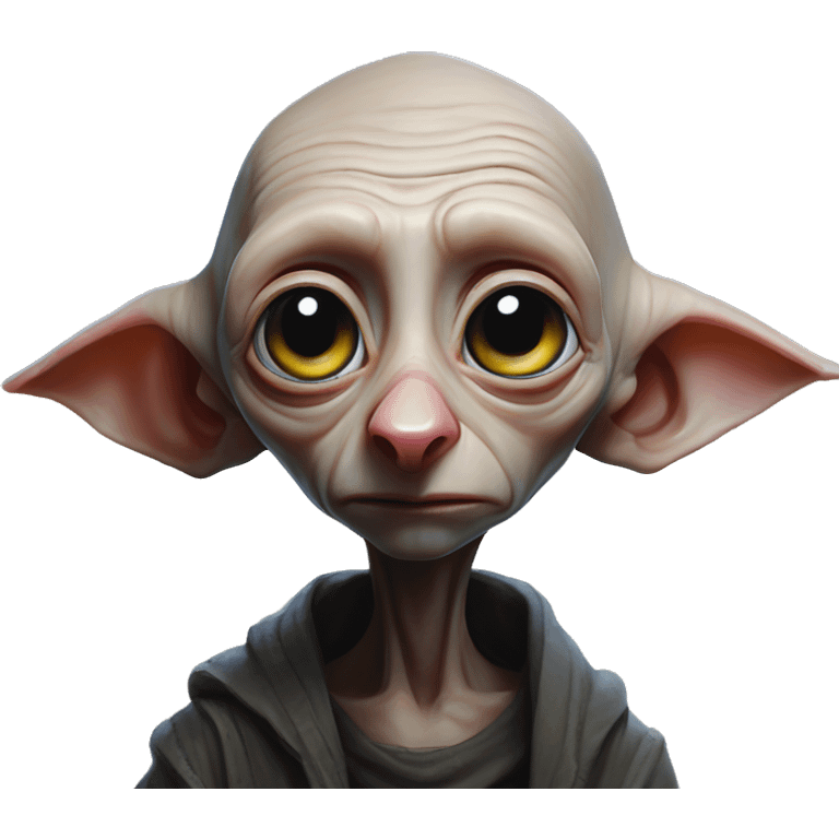 Cyberpunk dobby in Polestar style, oil paint, mysterious eyes, intricate lips, masterpiece portrait, beautiful, desirable, logical emoji