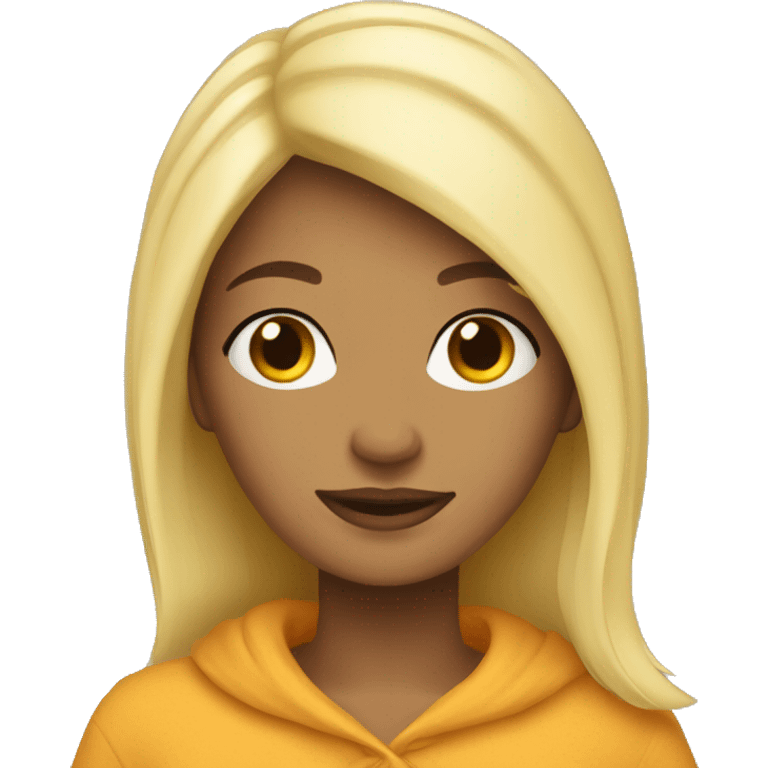 Blonde girl cozy emoji