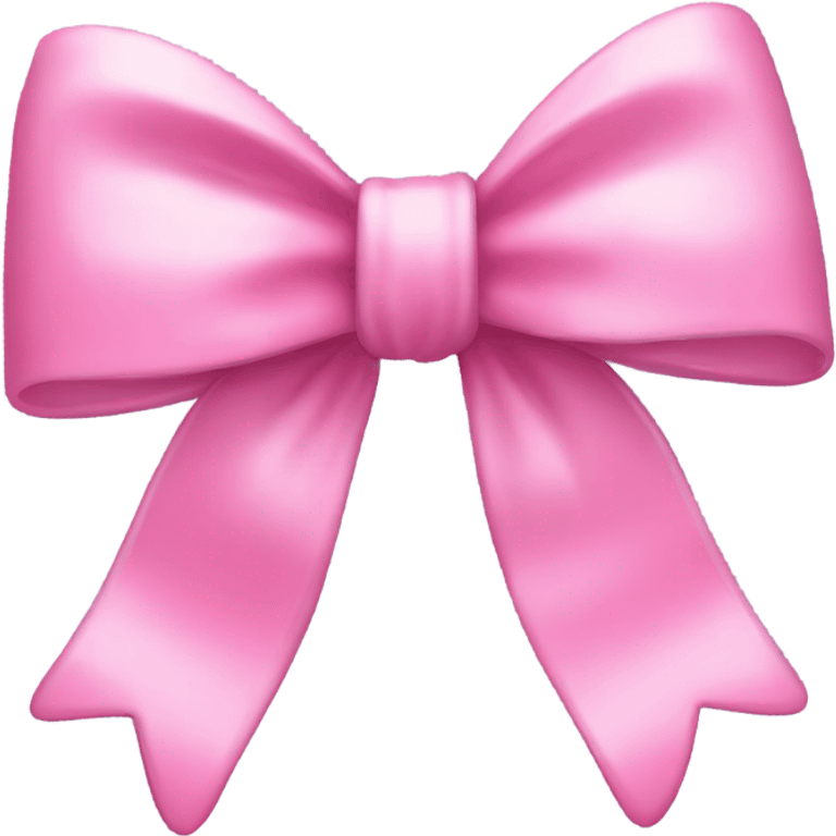 Pink animated cute bow emoji