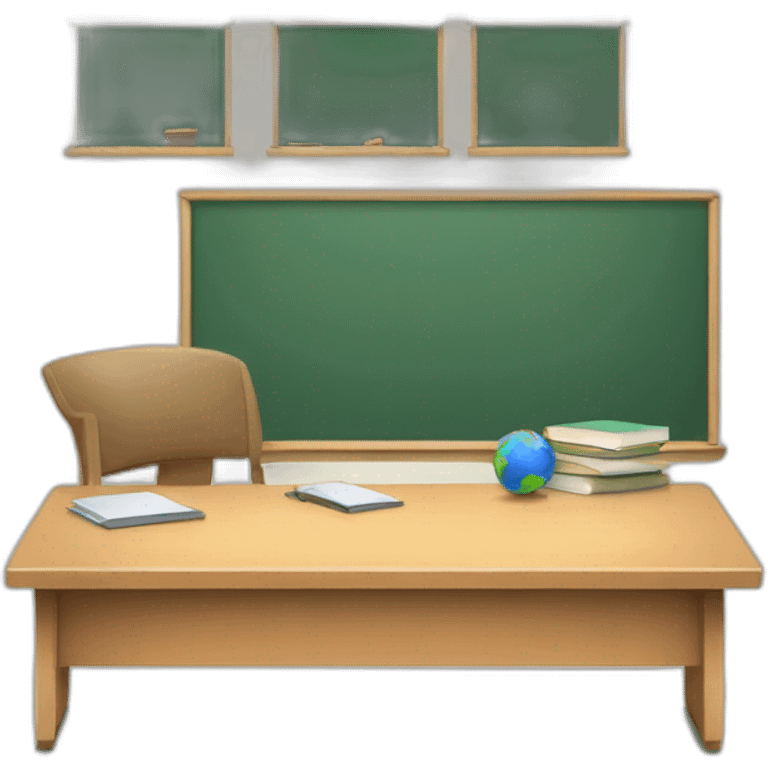 classroom desk opposite angle emoji