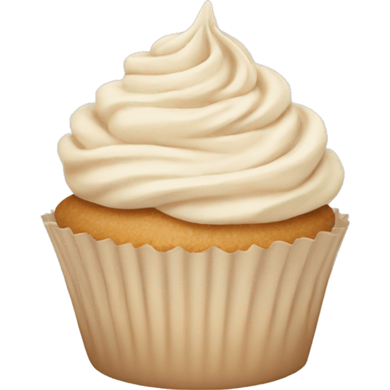 pastel beige cupcake emoji