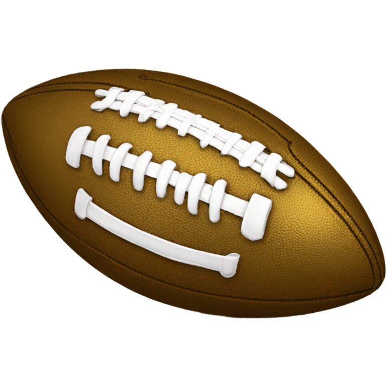 Golden football emoji