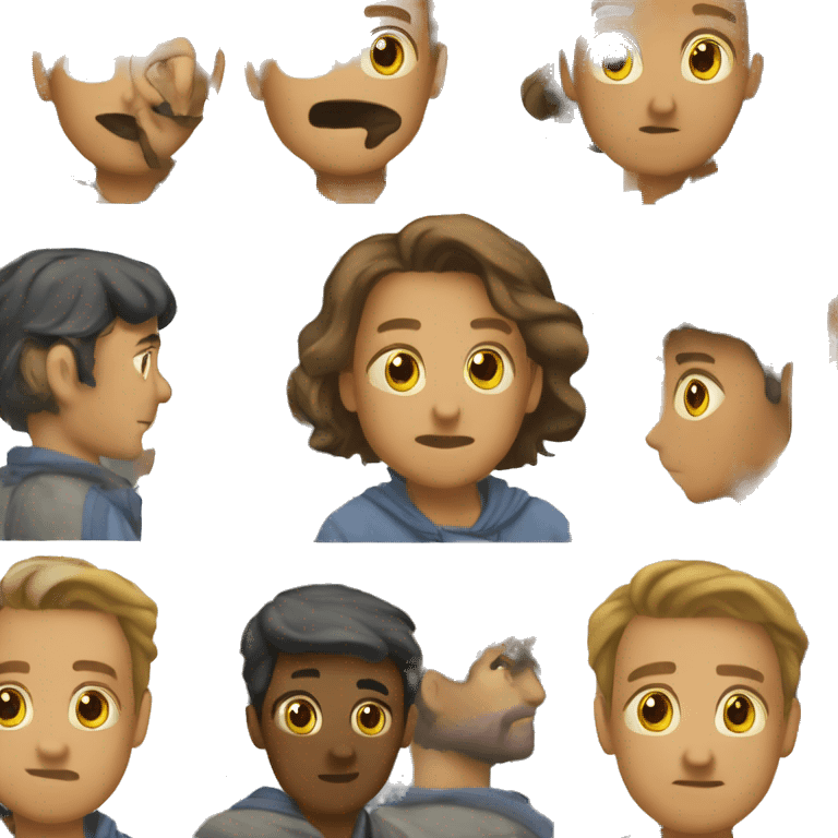 Пудель коричневый  emoji