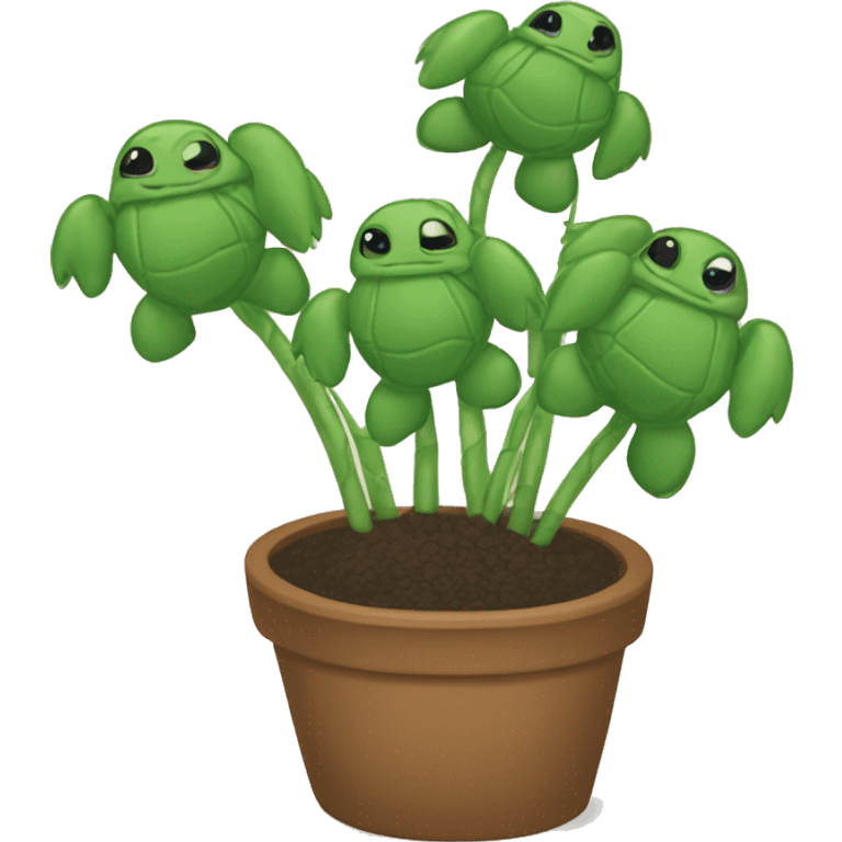 String of turtles plant  emoji