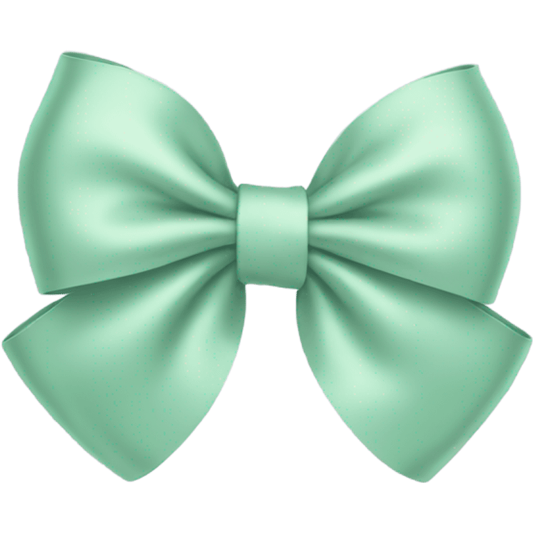 Pastel green bow emoji