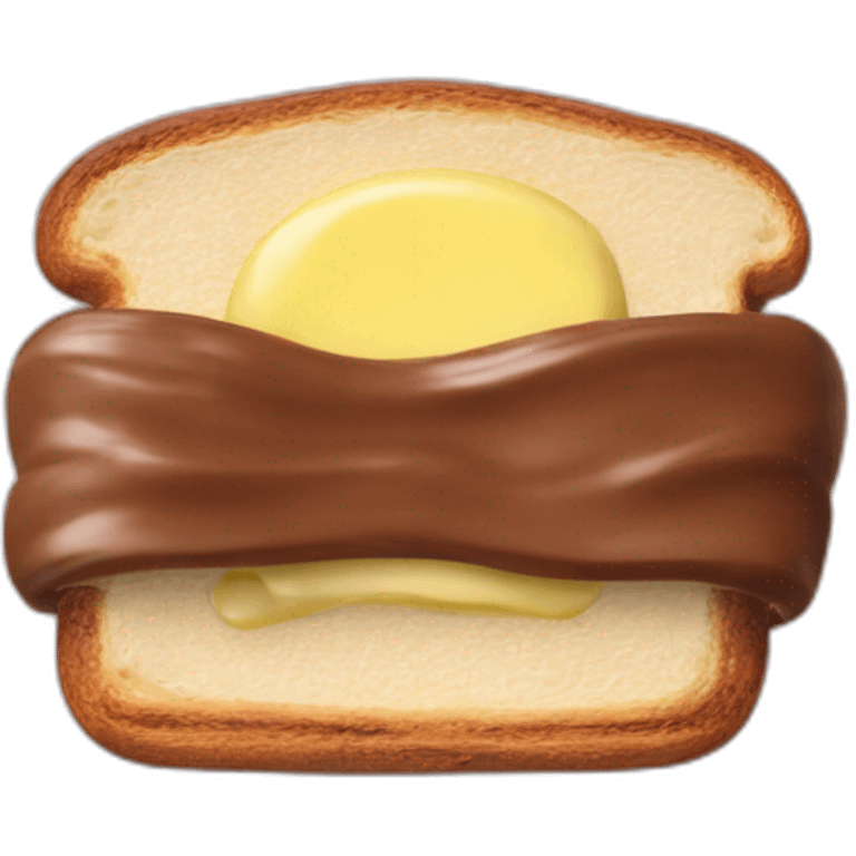 Nutella Brot mit Butter emoji