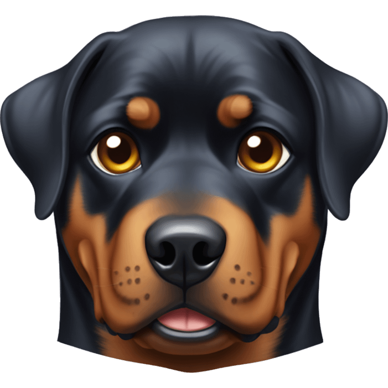 Rottweiler with shampoo on his head  emoji