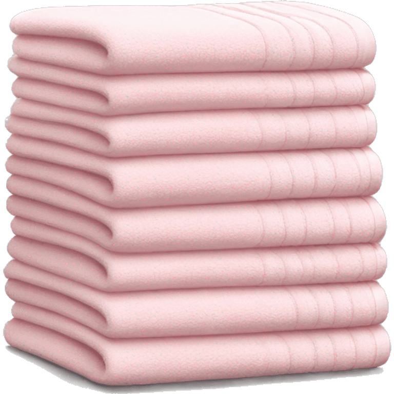 Light pink stacked towels emoji