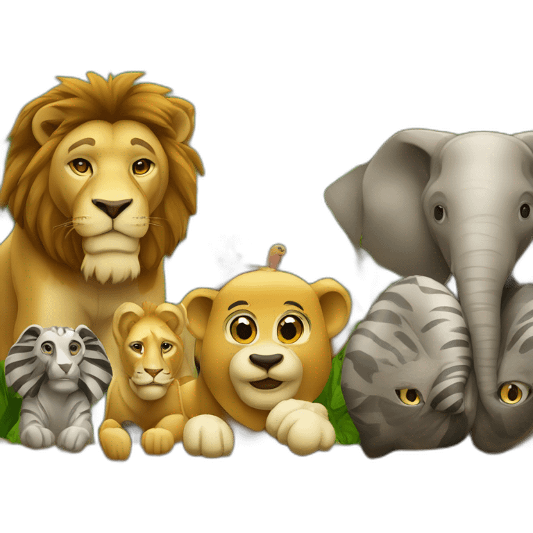 A safari but it’s animals watching humans emoji