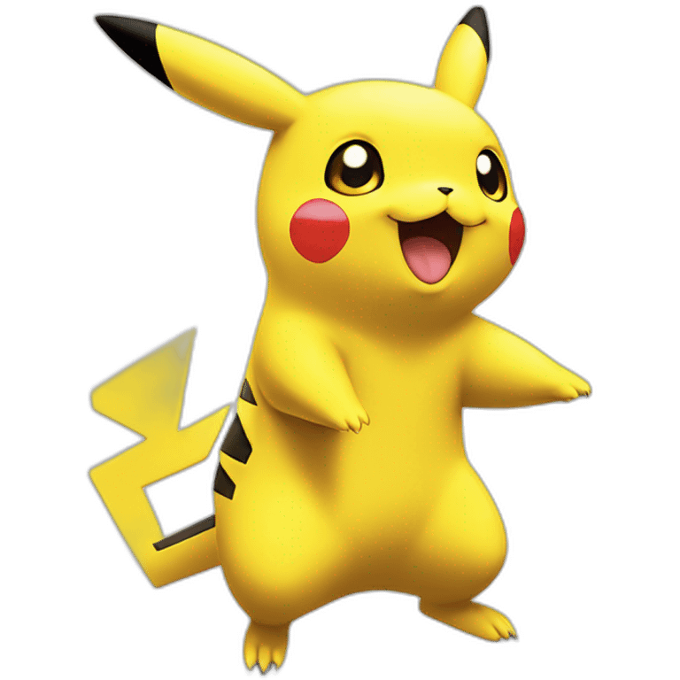 Pokemon Pikachu debout emoji