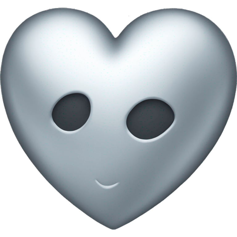 Silver heart emoji