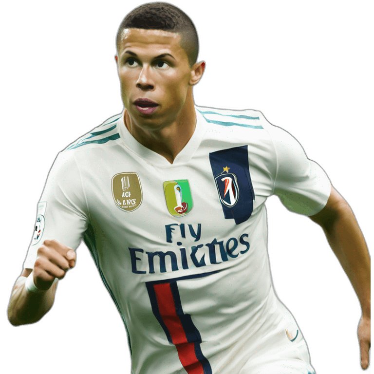 Ronaldo qui fait la baisse a mbappé emoji