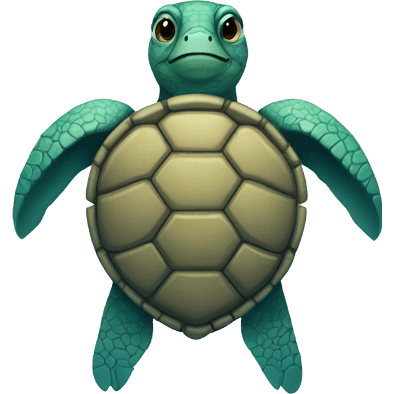 Melancholic sea turtle  emoji