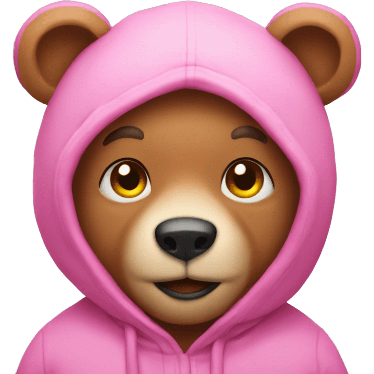 Pink bear emoji