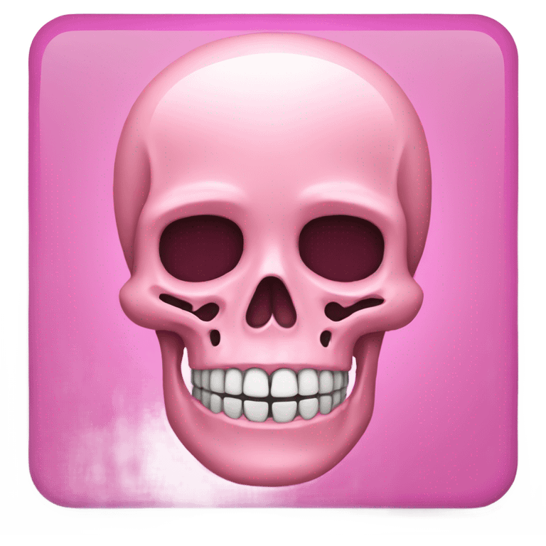 Pink skeleton  emoji