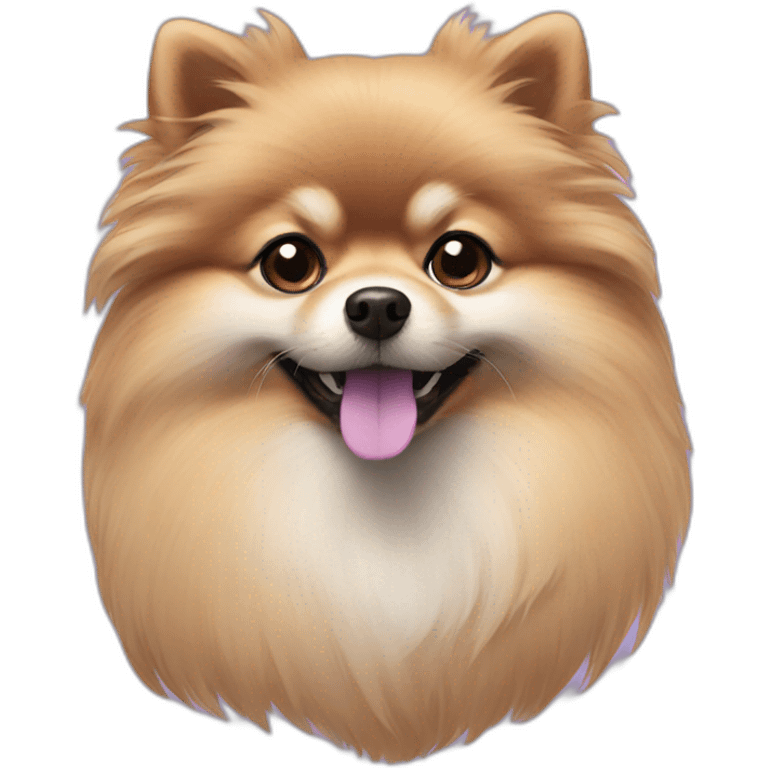 purple Pomeranian emoji