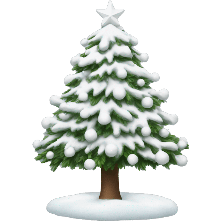 White Christmas tree  emoji