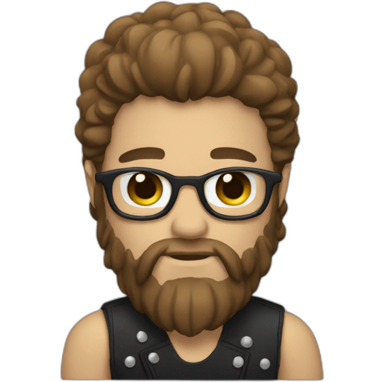 drummer with beard and long hair emoji