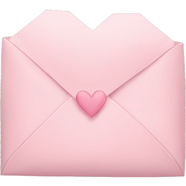 pastel pink heart envelope emoji