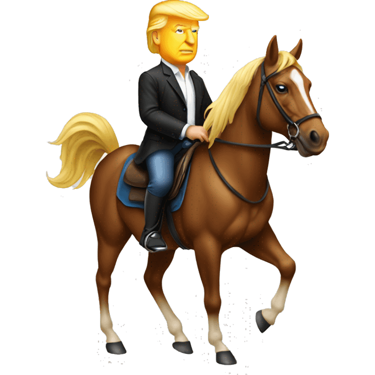 Trump sur cheval  emoji