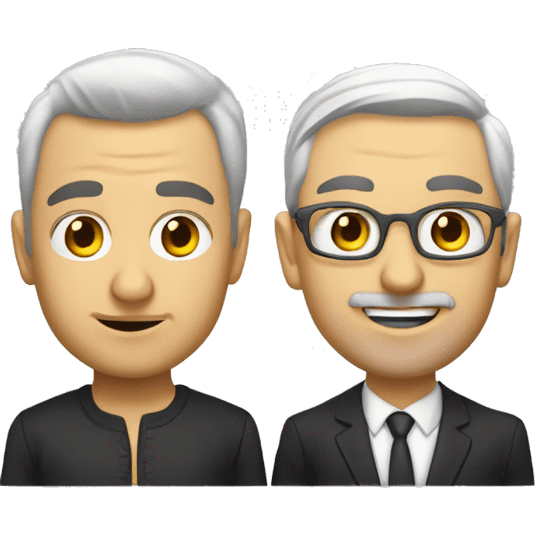 Risko Popluhar and Alexander Kružlík emoji