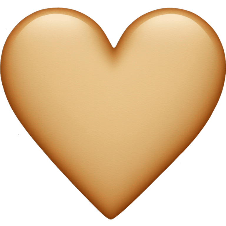 Tan heart  emoji