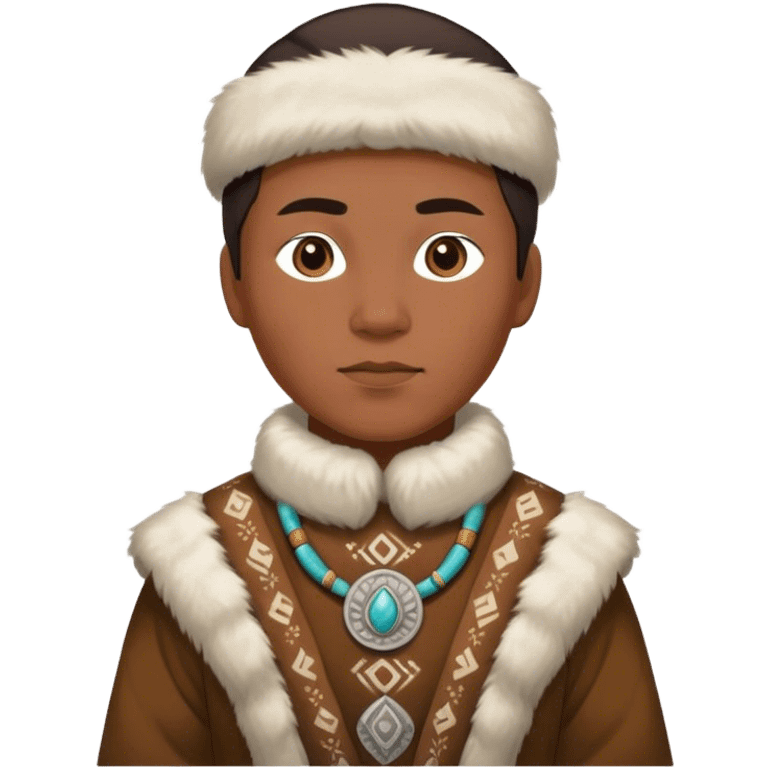 greenland citizen traditional outfit standing full scale emoji