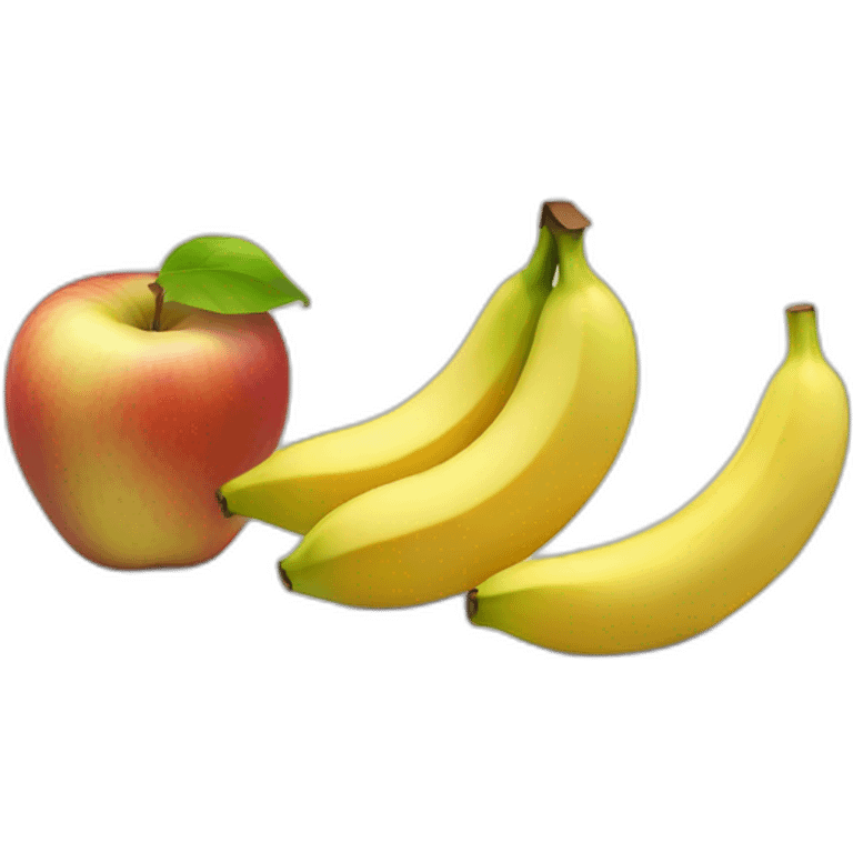 2 apples and banana emoji