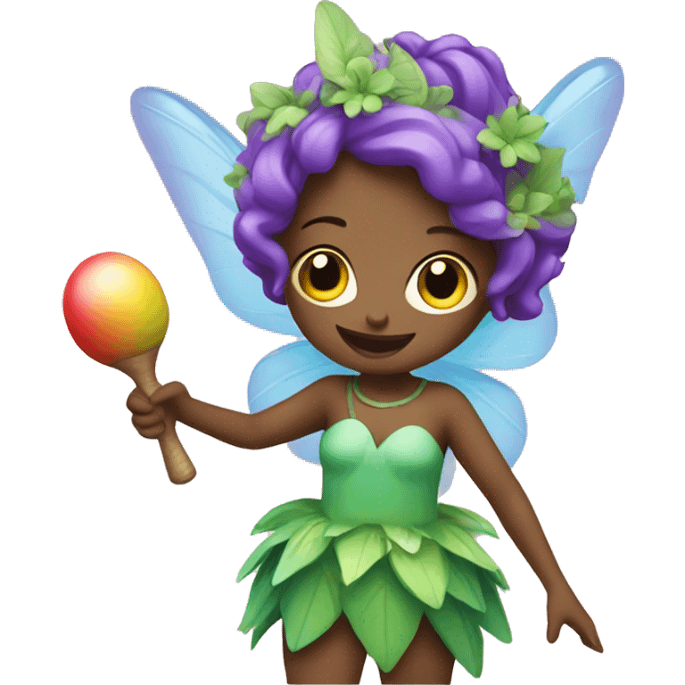 Fairy with maracas emoji