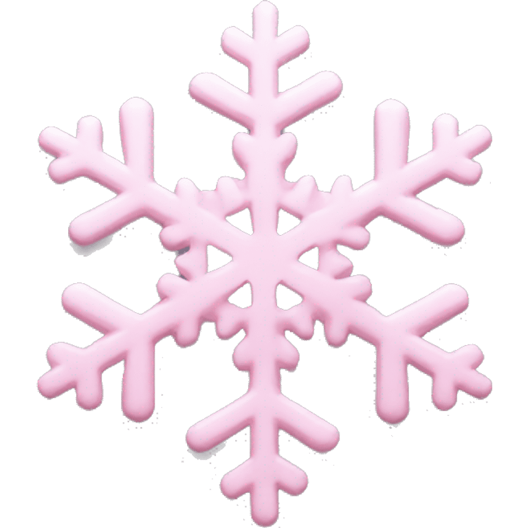 pastel pink snowflake  emoji